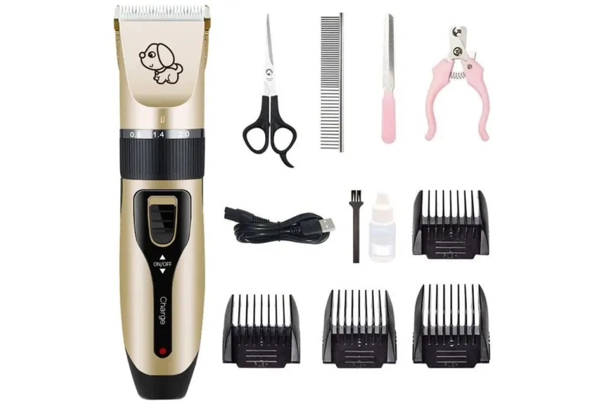 Набір для грумінгу SN-230 Pet Grooming Hair Clipper Kit тример для тварин машинка для стрижки собак та котів