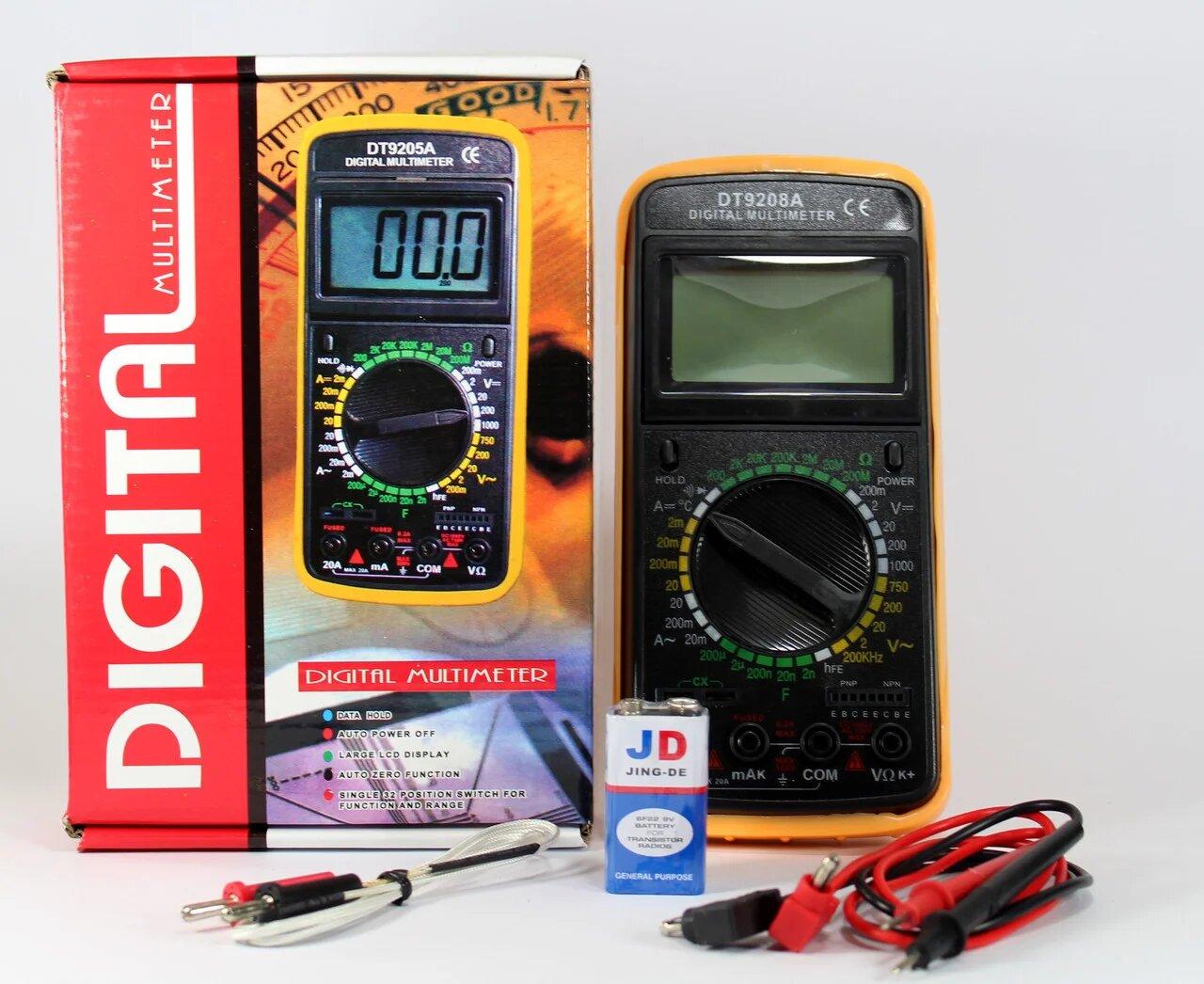 Цифровий тестер, мультиметр DT 9208A