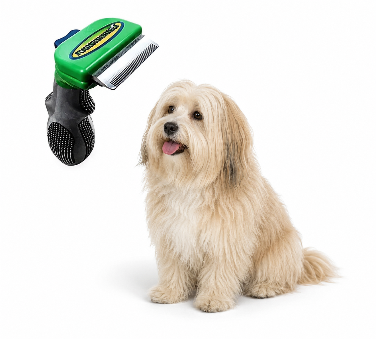 Фурмінатор з кнопкою для маленьких довгошерстих собак FURminator short Hair Small Dog 4.5 см