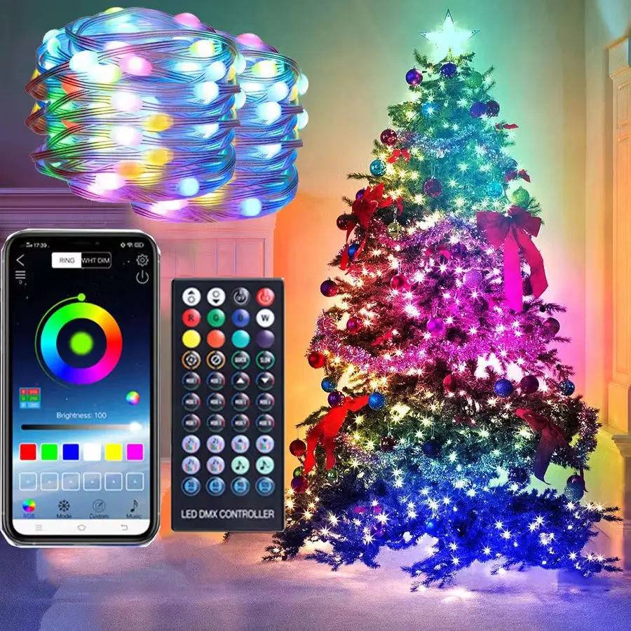 Вуличні вогні 3*10м  Smart Bluetooth App Control Світлодіодна LED гірлянда