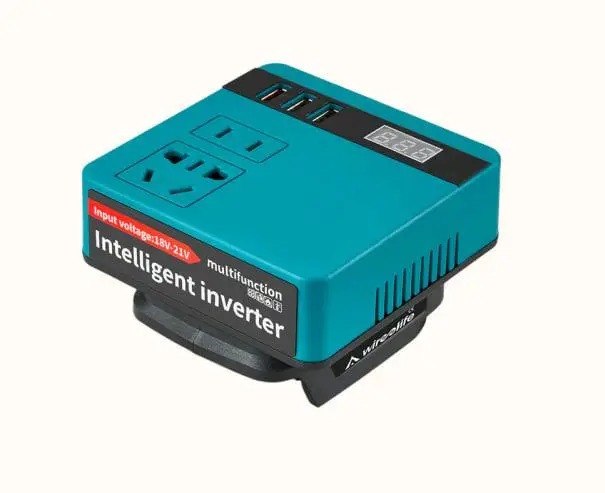 Акумуляторний інвертор напруги DC 18-21V to 220V 120W 300W