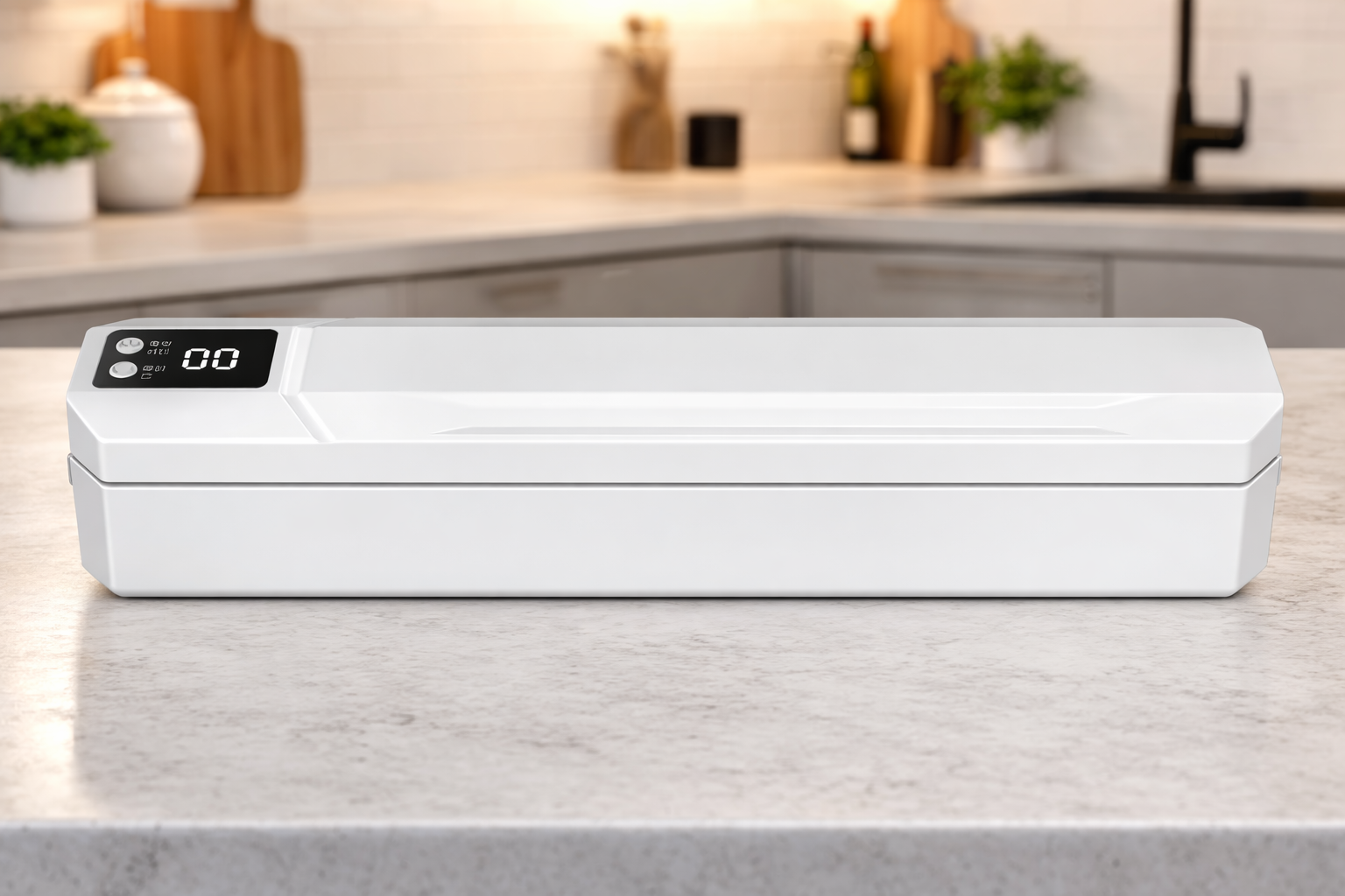 Вакуумний пакувальник пакетів Vacuum Sealer / Автоматичний побутовий вакууматор з пакетами, вакуумайзер для пакування та зберігання їжі