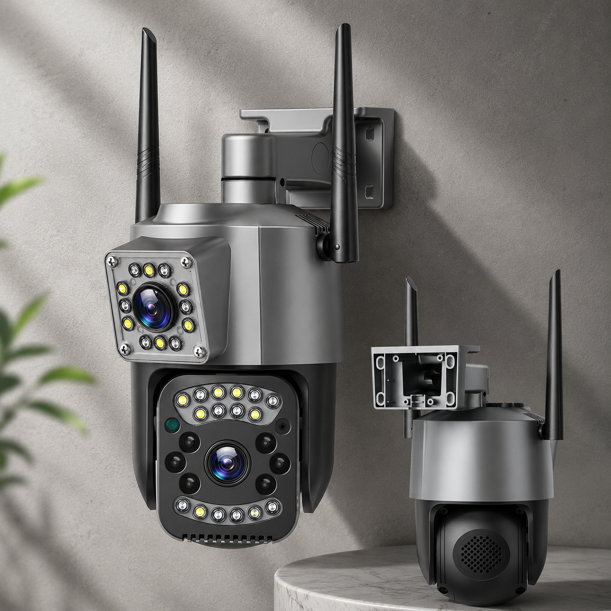 Вулична камера з двома лінзами SC03 V380pro ART 8761 підтримка 4G