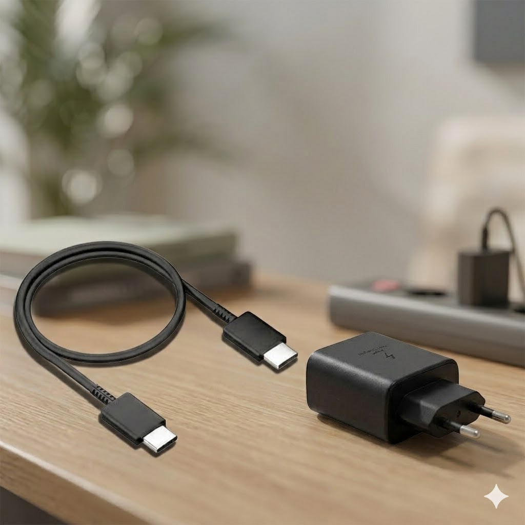 Адаптер USB з кабелем USB-TYPE C 45W Black Edition / Мережний адаптер USB з кабелем / Зарядний пристрій