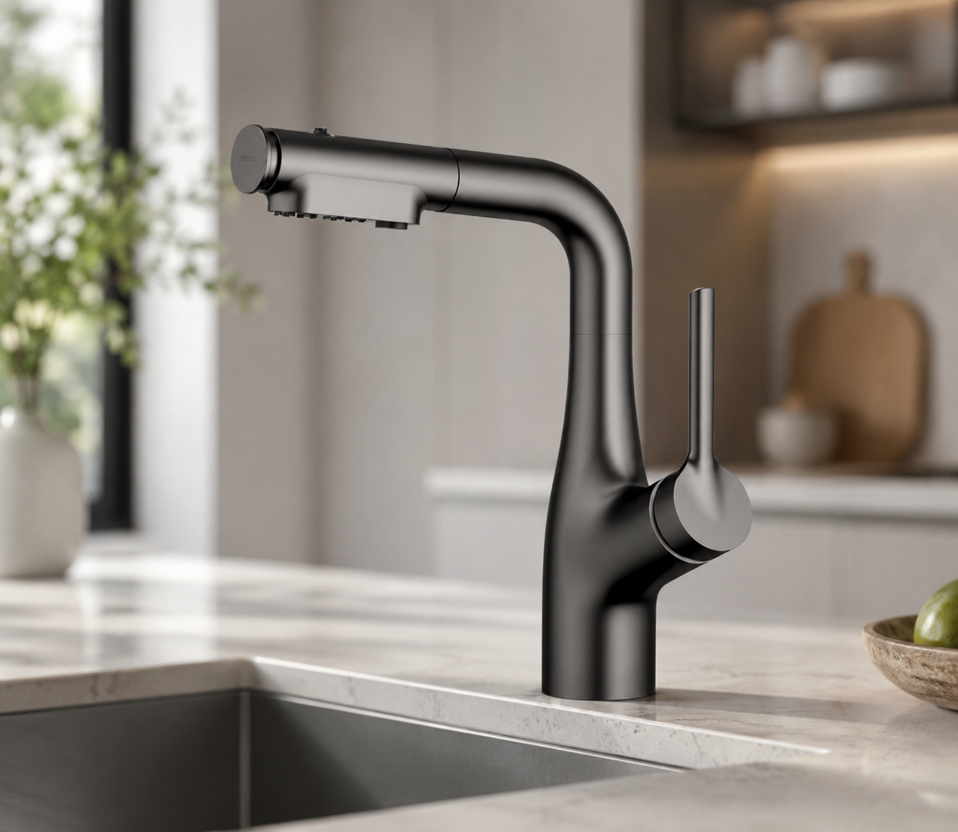 Кран/змішувач Faucet CR-8429 Багатофункціональний метал / Змішувач для миття / Кран-змішувач для кухні Графіт матовий