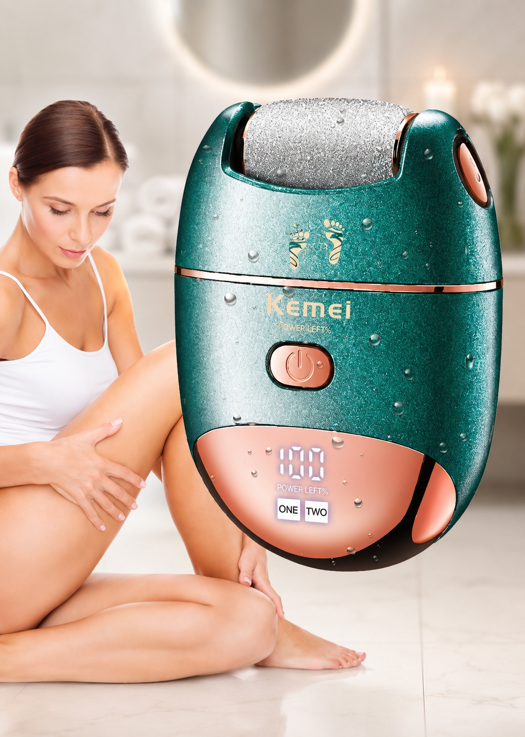 Електрична пемза для ніг Kemei KM-6865