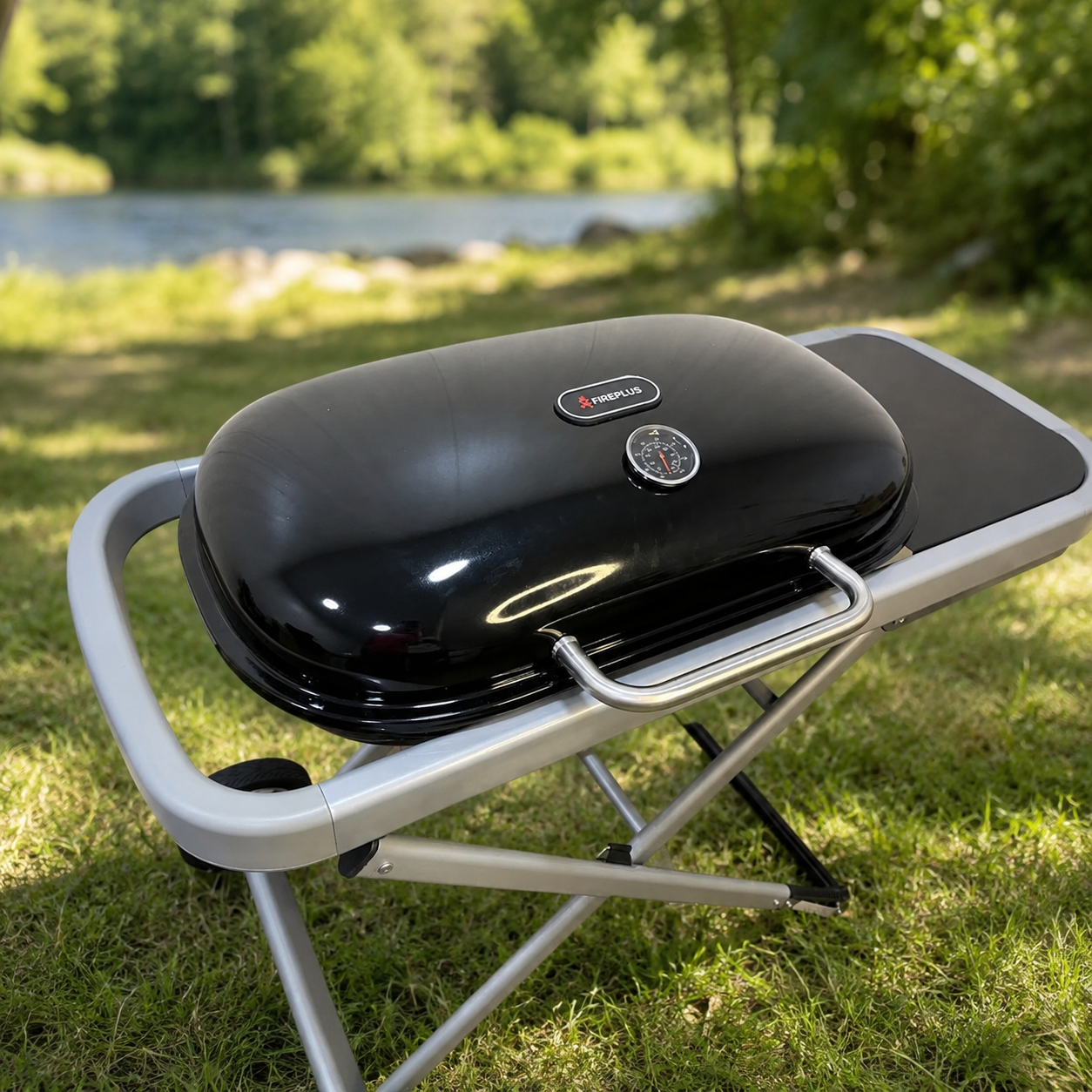 Газовий гриль Weber Traveler 100 х 45 х 80 см / Портативний газовий гриль / Барбекю для природи