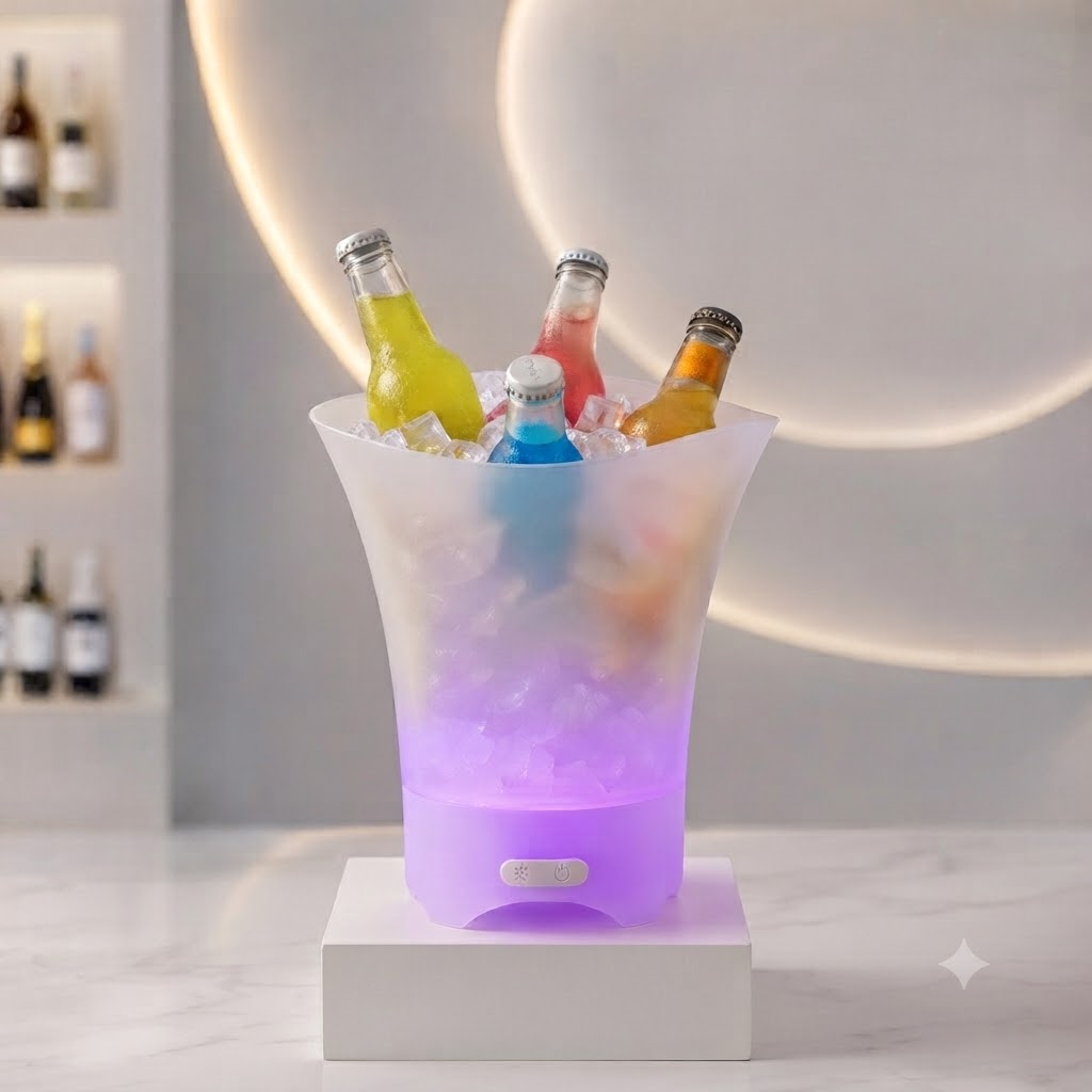 Відро для льоду, що світиться 7л/ Відро з Bluetooth і підсвічуванням / Bucket Light