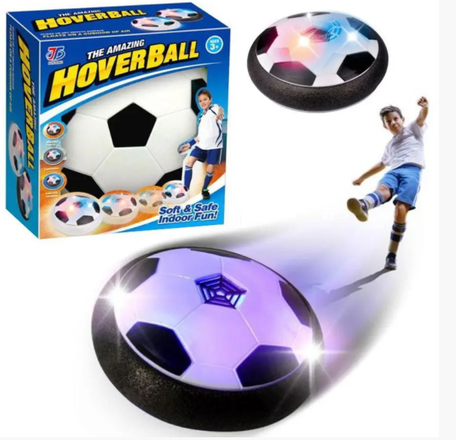 Футбольний м9;яч Ховербол HoverBall з підсвіткою, безпечний для гри вдома