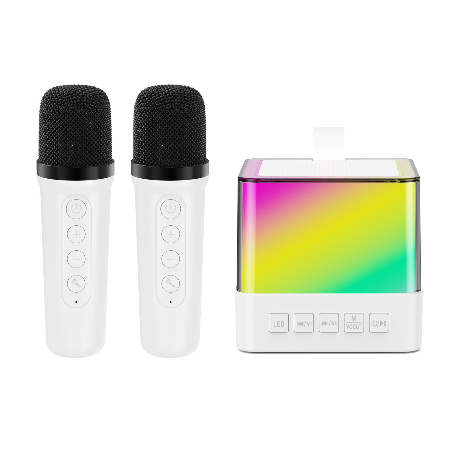 Міні-дитяче караоке з RGB-підсвіткою K18 ∙ Bluetooth-колонка K18 з 2 мікрофонами