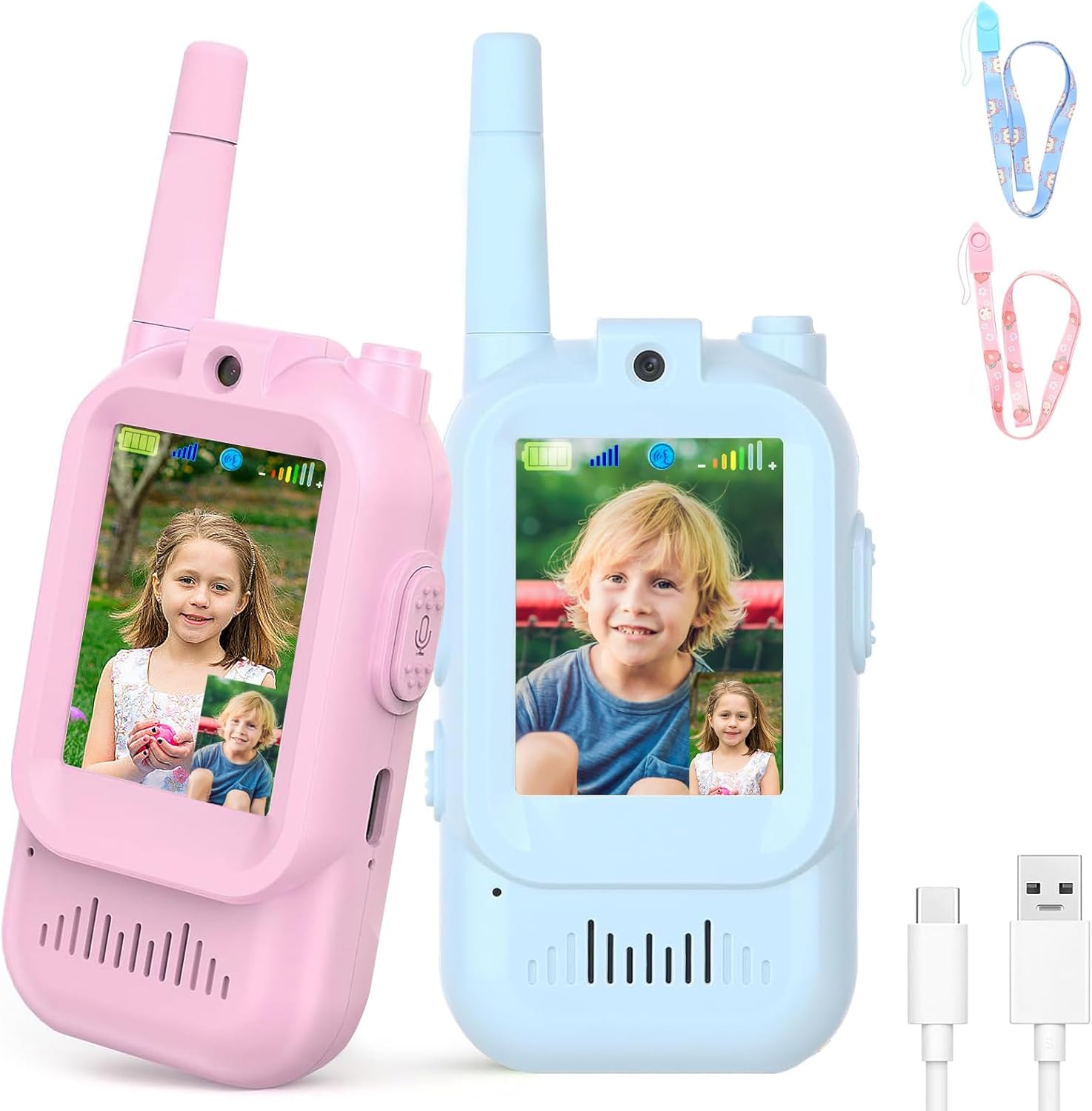 Дитяча відео-рація Walkie Talkie для дітей ∙ Двосторонній відеозв9;язок Walkie Talkie на акумуляторі