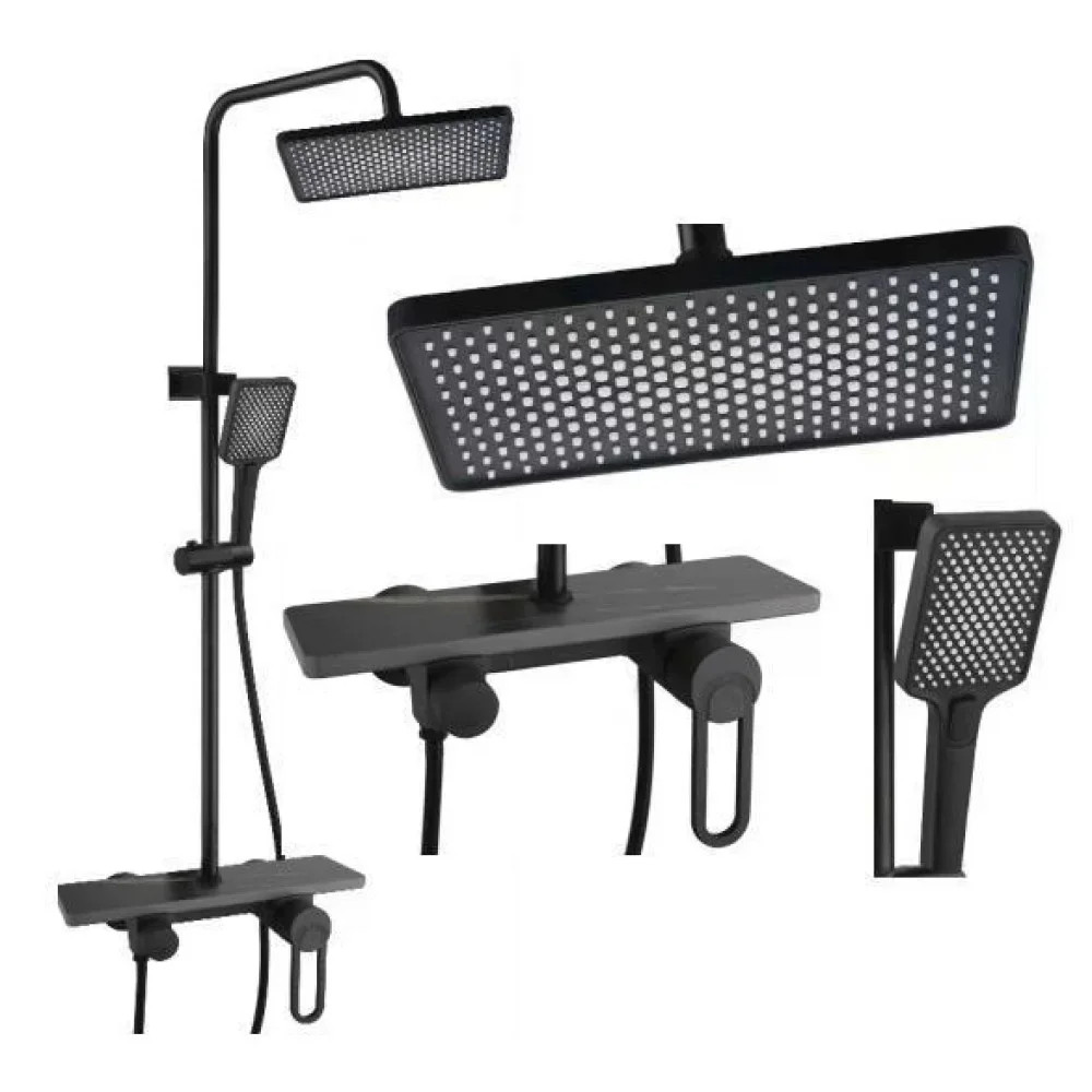 Змішувач для ванної кімнати Shower Set AND YLN16001H • Душова система з верхнім душем, ручною лійкою та стійкою