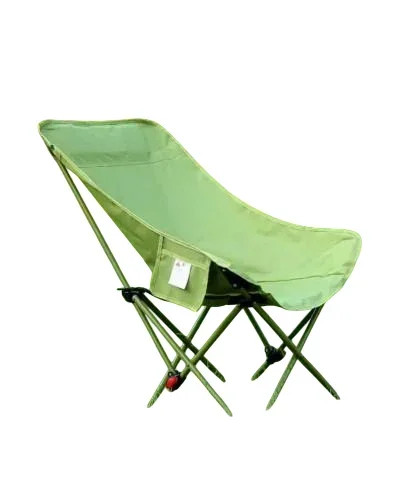 Складний туристичний стілець MA560green 45×93×58 см зелений до 200 кг • Крісло для пікніка, риболовлі, кемпінгу та відпочинку на природі