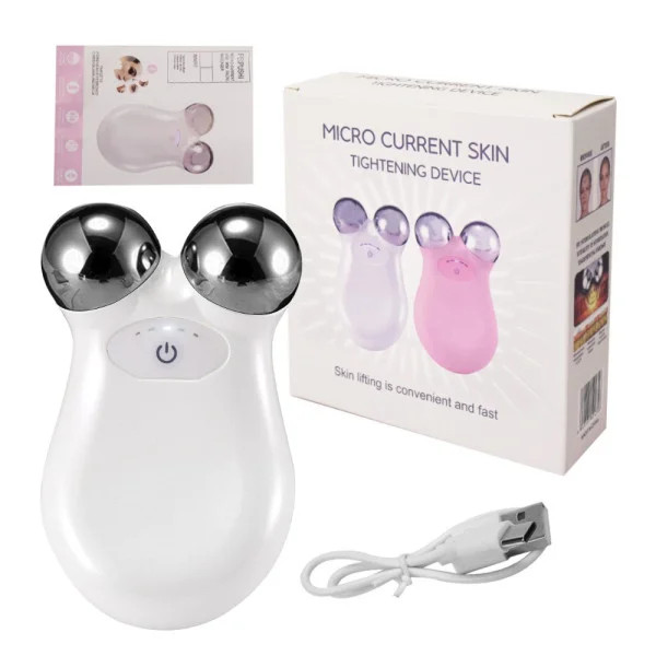 Вібраційний масажер Micro Current Skin для обличчя та тіла • Апарат для догляду за шкірою, розслаблення та домашнього б’юті-масажу