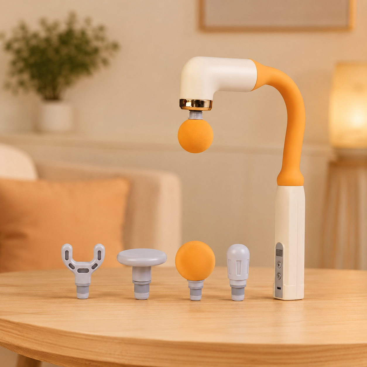 Бездротовий перкусійний масажер 17W 1200mAh / Масажер MDHL MD-XY-11 U-Shaped