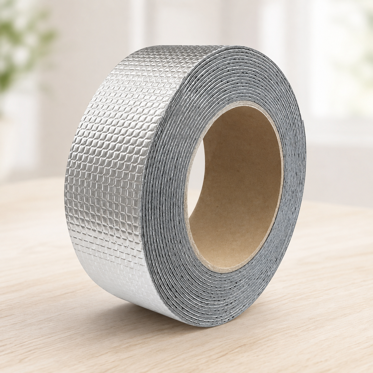 Надміцна липка стрічка з алюмінієвим покриттям / BUTYL SELF-ADHESIVE 10м / Алюмінієва водостійка фольга-скотч
