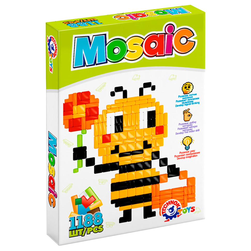 Дитяча мозаїка ТехноК 7525TXK, 1188 деталей