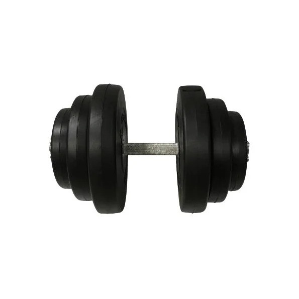 Гантель складальна композитна в пластиковій оболонці Rock Pro-R 19,5 кг NE-PL-R-019