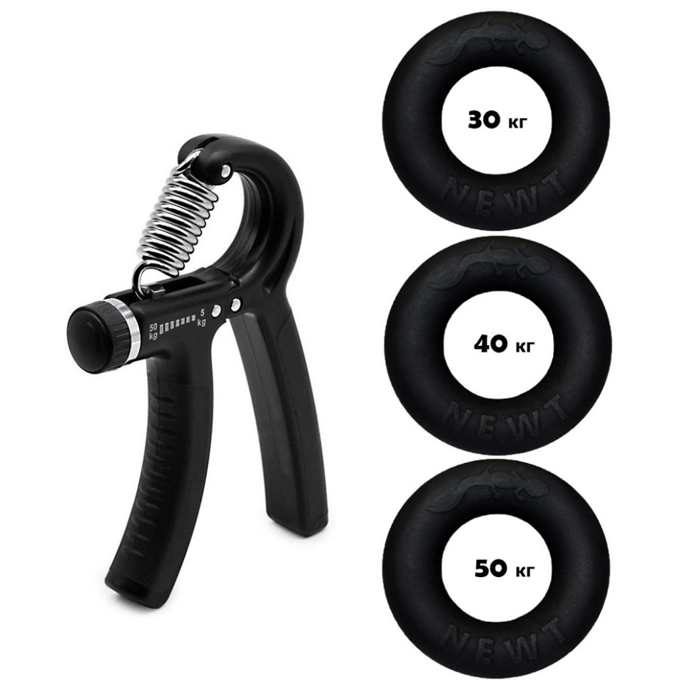 Набір кистьових еспандерів кільце+еспандер ножиці Power Grip Set1 NE-1587-60