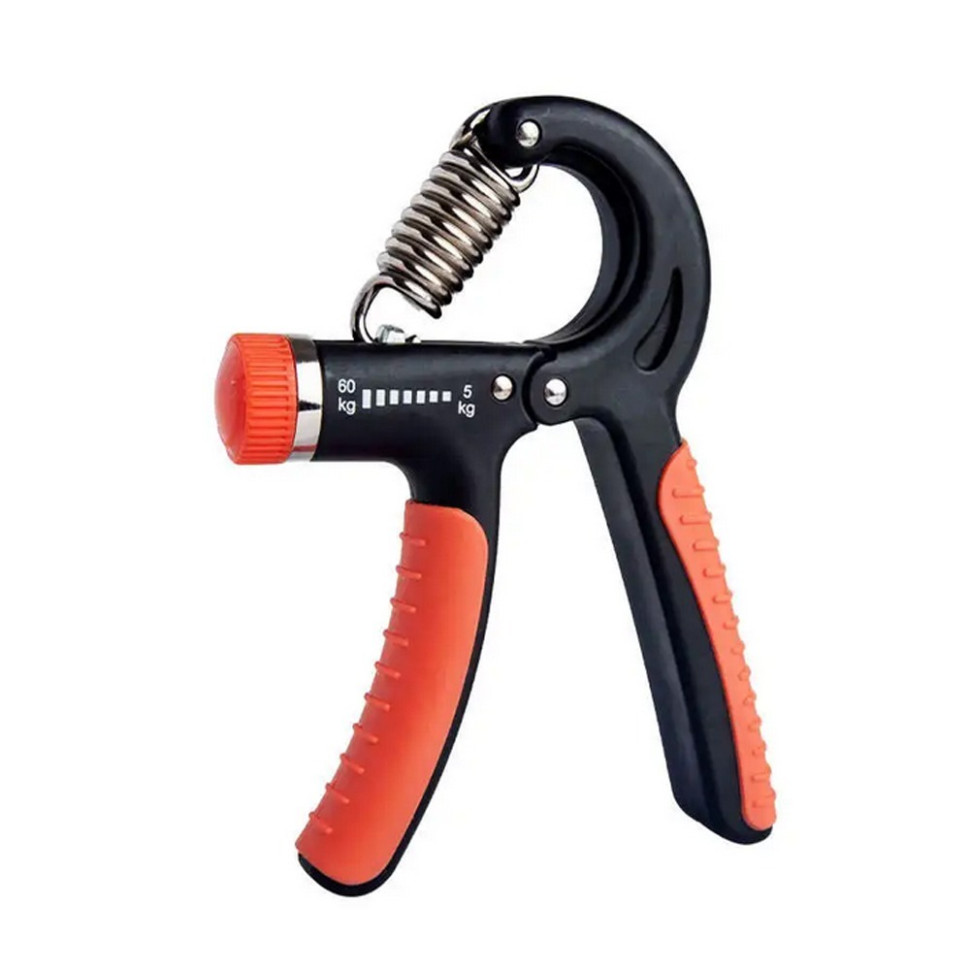 Еспандер кистьовий пружинний з регульованим навантаженням Power Grip Pro NE-W-87-BOR 5-60 кг