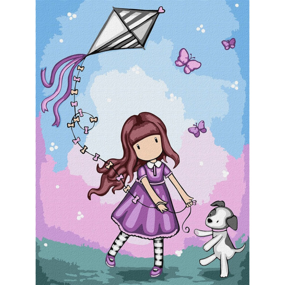 Картина за номерами "Don't Fly Away Santoro Gorjuss Collection" KHO8585, 30х40 см