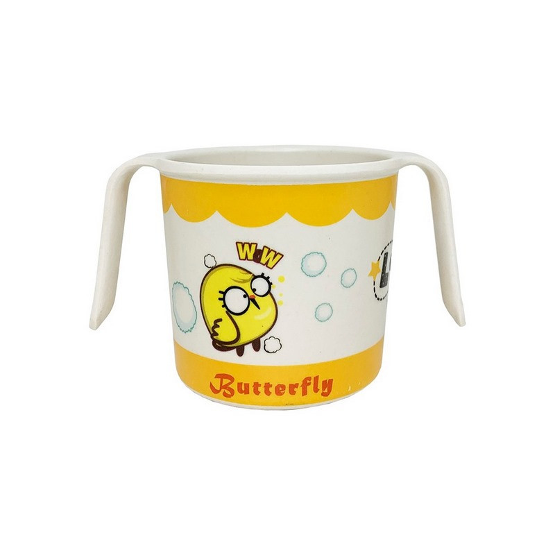Чашка з бамбукового волокна MGZ-0150(Yellow) з малюнком, 200 мл