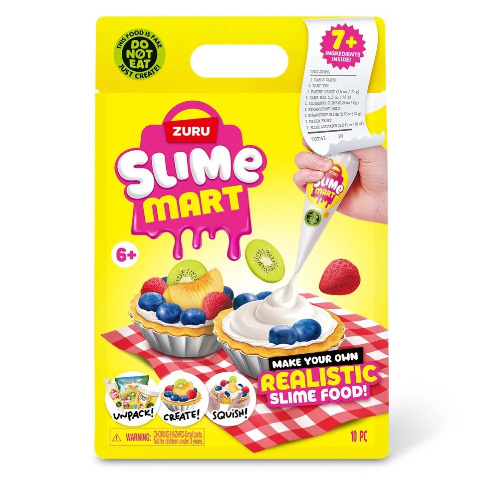 Ігровий набір зі слаймами "Фруктовий тарт" Slime Mart 15901E серії "Shopping Bag"