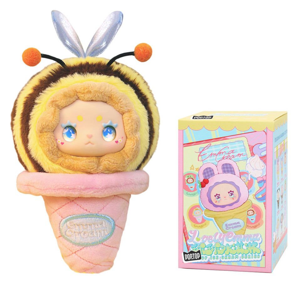 Колекційна м'яка іграшка з кільцем Морозивко Pop Top MJ-000095 Lucky Emma серії "Scoop Ice Cream"