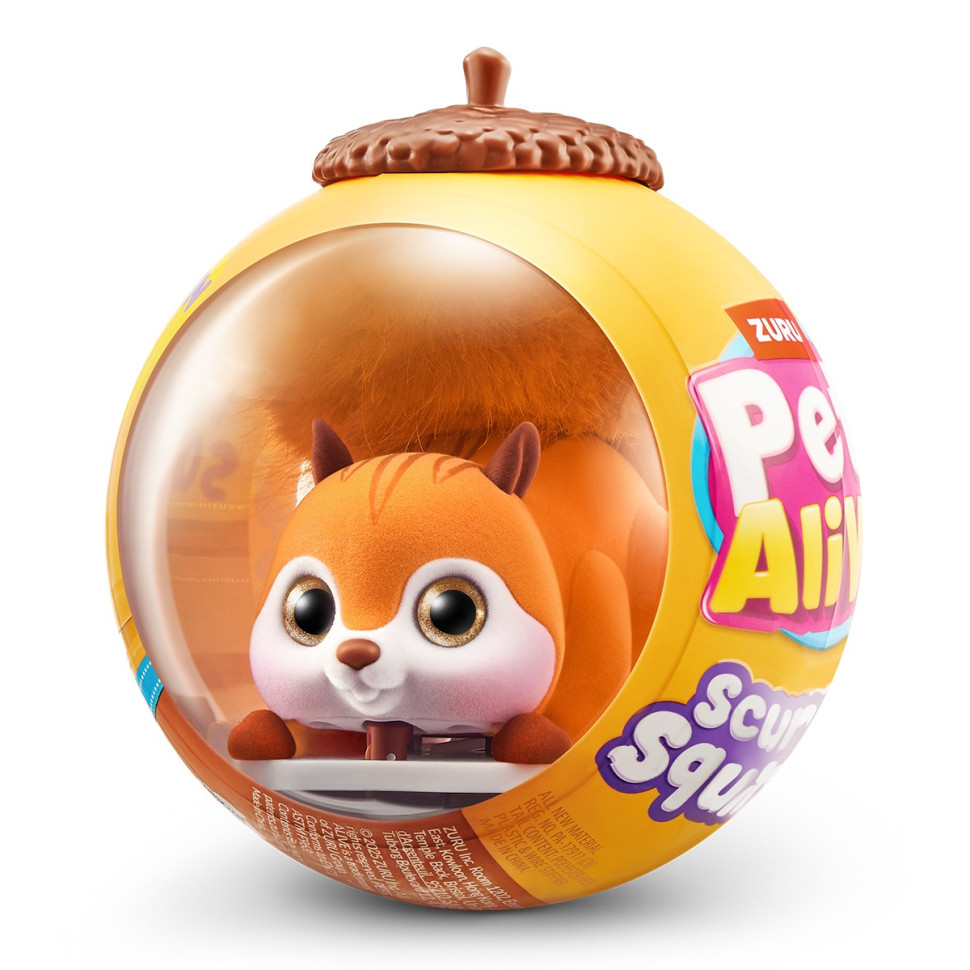 Інтерактивна м'яка іграшка "Білочка" Pets & Robo Alive 9565A, серії PETS ALIVE