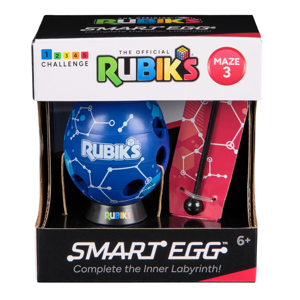 Розвиваюча Головоломка Смарт-яйце Rubik's 6071681(Blue) паличка, підставка