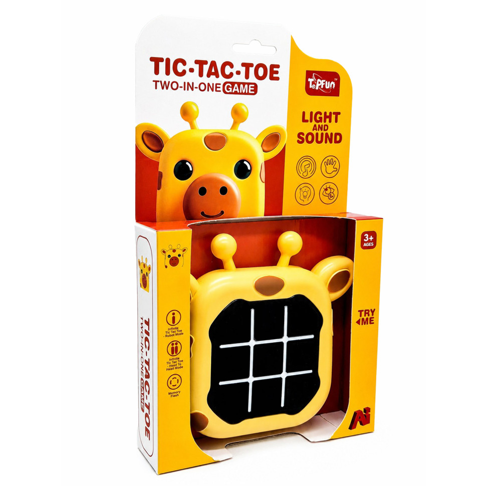 Дитяча гра "Натискай швидко: Жираф" Tic-Tac-Toe G66-3 зі світлом та звуком