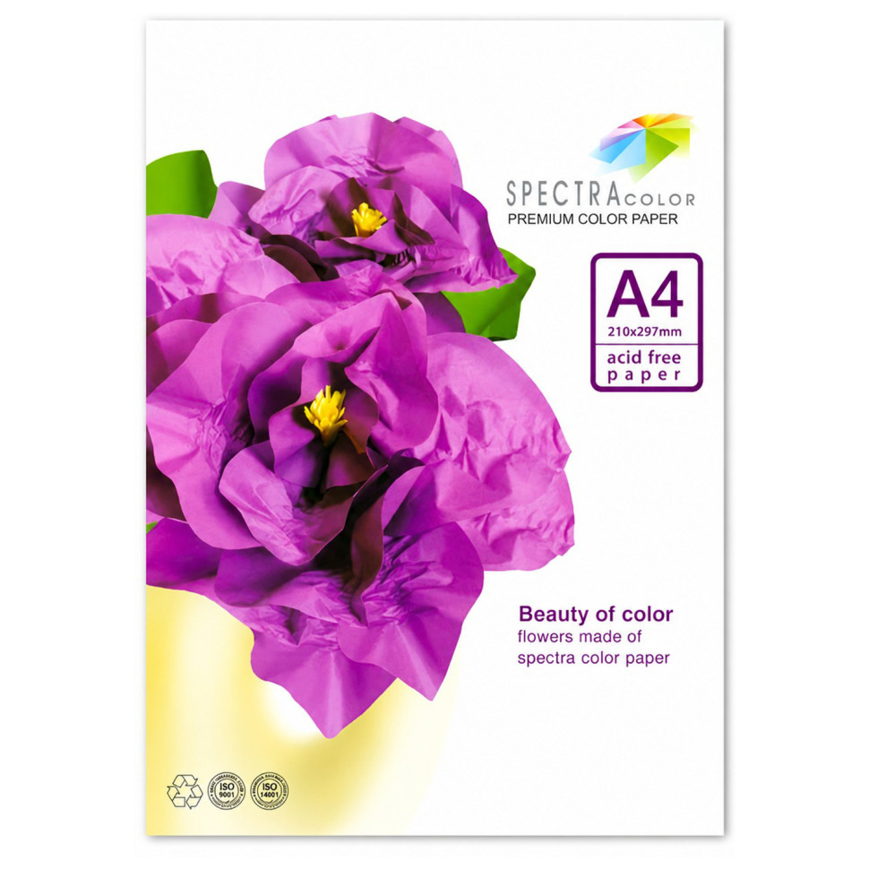 Папір кольоровий Spectra Color 16.4253 А4, 5 кольорів, 50 листів, 160 г/м²