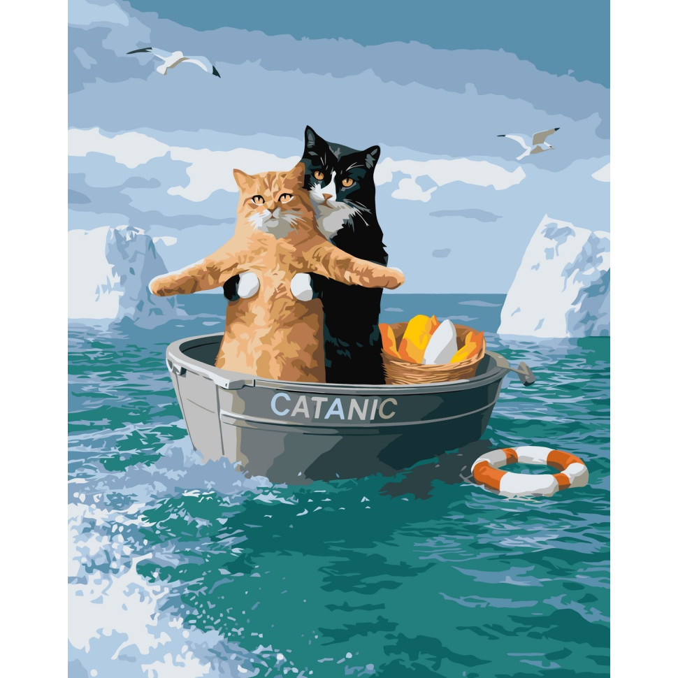Картина за номерами "Котанік" ©arttem_illustration 11732-AC 50х40 см
