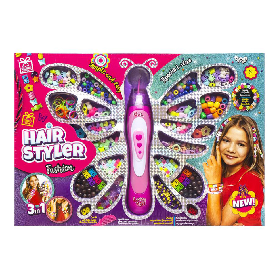 УЦІНКА!!! Набір креативної творчості "Hair Styler. Fashion" Danko Toys HS-01-01-UC верстат для плетіння