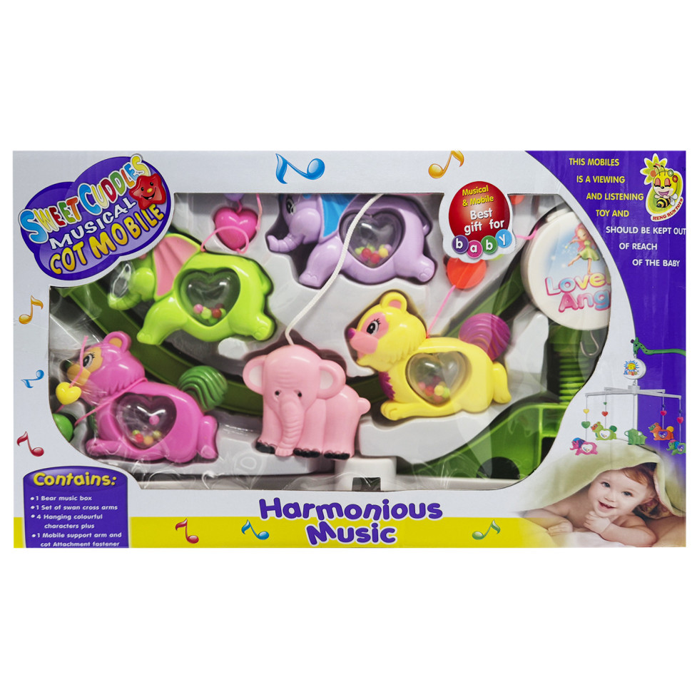 УЦІНКА!!! Музичний мобіль на ліжечко "Harmonious music" Bambi M 1245-31A U/R-UC заводний
