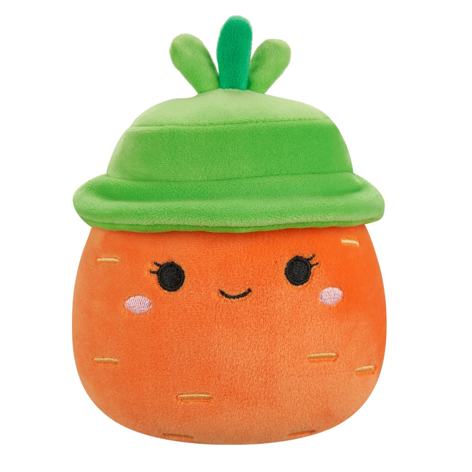 Дитяча м'яка іграшка Морквина Кароліна в капелюсі Squishmallows SQER01214, 19 см