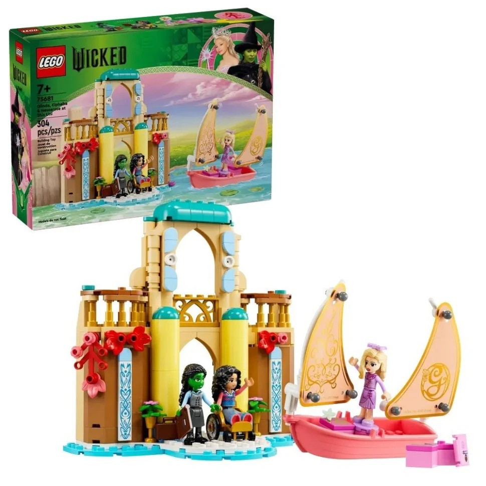 Конструктор LEGO Wicked "Глінда, Ельфаба та Несароза в Університеті Шиз" 75681, 304 деталей