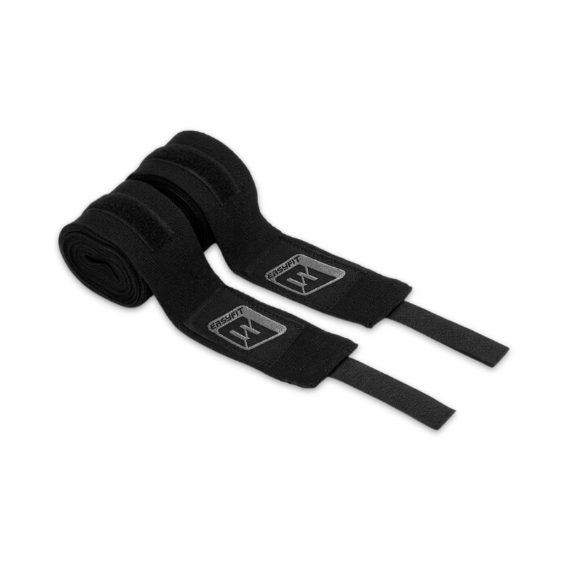Бинти для боксу EF-0373-30-bk, FlexWrap, чорні, 3 м