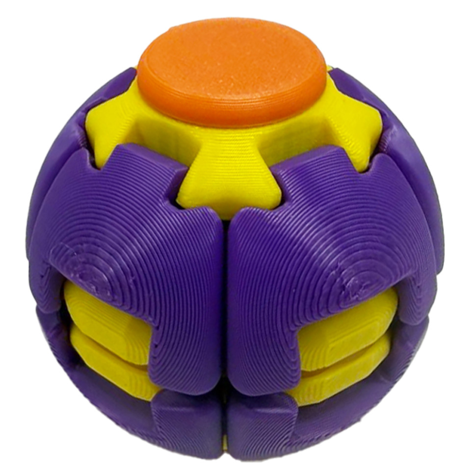Дитячий антистрес "Spiner-Ball" SPIN-BALL-6(Violet-Yellow) розмір 5,5 см