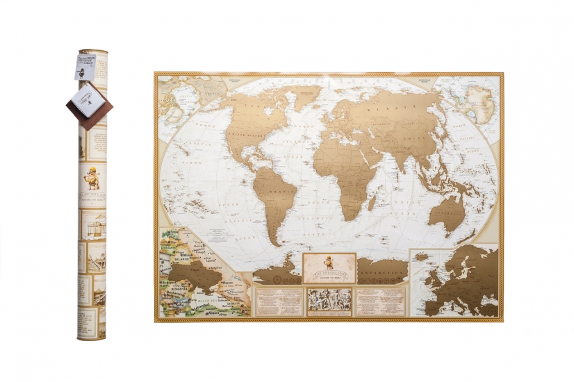 Скретч карта мира MyAntiqueMap