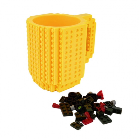 Кружка Lego брендова 350мл Yellow