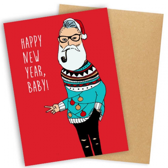 Открытка Happy New Year Baby