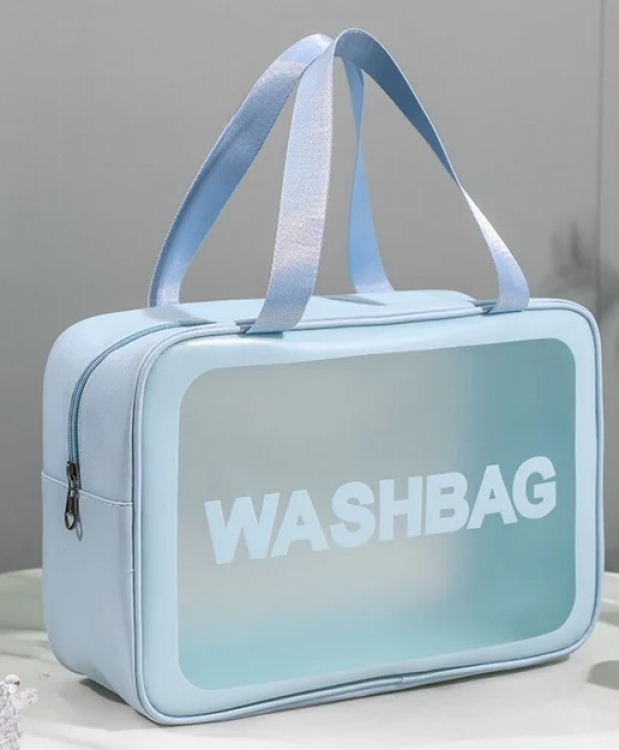 Прозора сумка-косметичка Washbag Big Blue 30 см