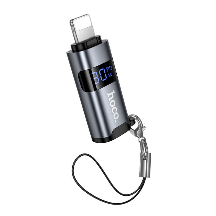 OTG HOCO UA44 Lightning (male) → Type-C (female) — адаптер для iPhone та USB-C пристроїв