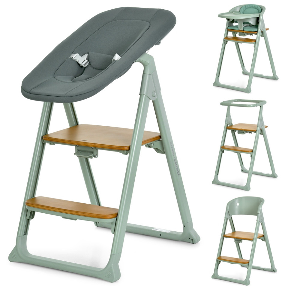 Дитячий стільчик для годування 4 в 1 GROWEE ME 1222 Sage Green