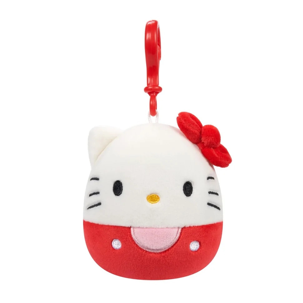Дитяча м9;яка іграшка на кліпсі серії "Хелоу Кітті" Хелоу Киті Squishmallows SQSN00270, 9 см