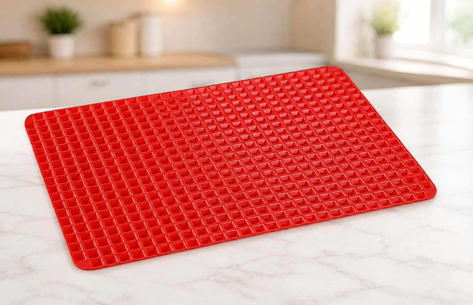 Килимок для випікання PYRAMID PAN Fat-Reduction Silicone Cooking Mat / Килимок силіконовий 16,25х11,5 см / Килимок-деко для смаження та запікання