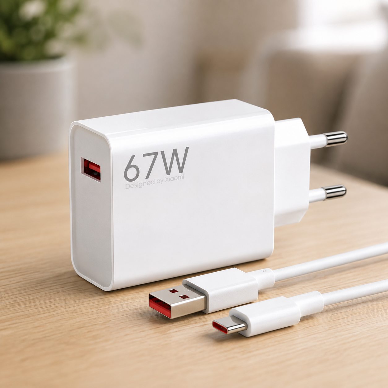 Блок живлення + кабель 120W Plug 67W / Адаптер + шнур для зардки AND 221 220