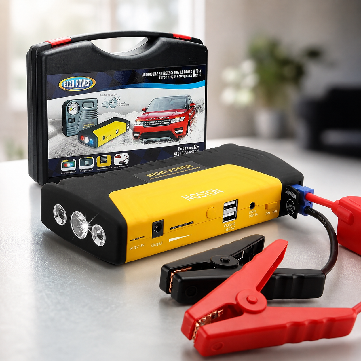 Пусковий автомобільний пристрій JUMP STARTER Power Bank 50800 mAh