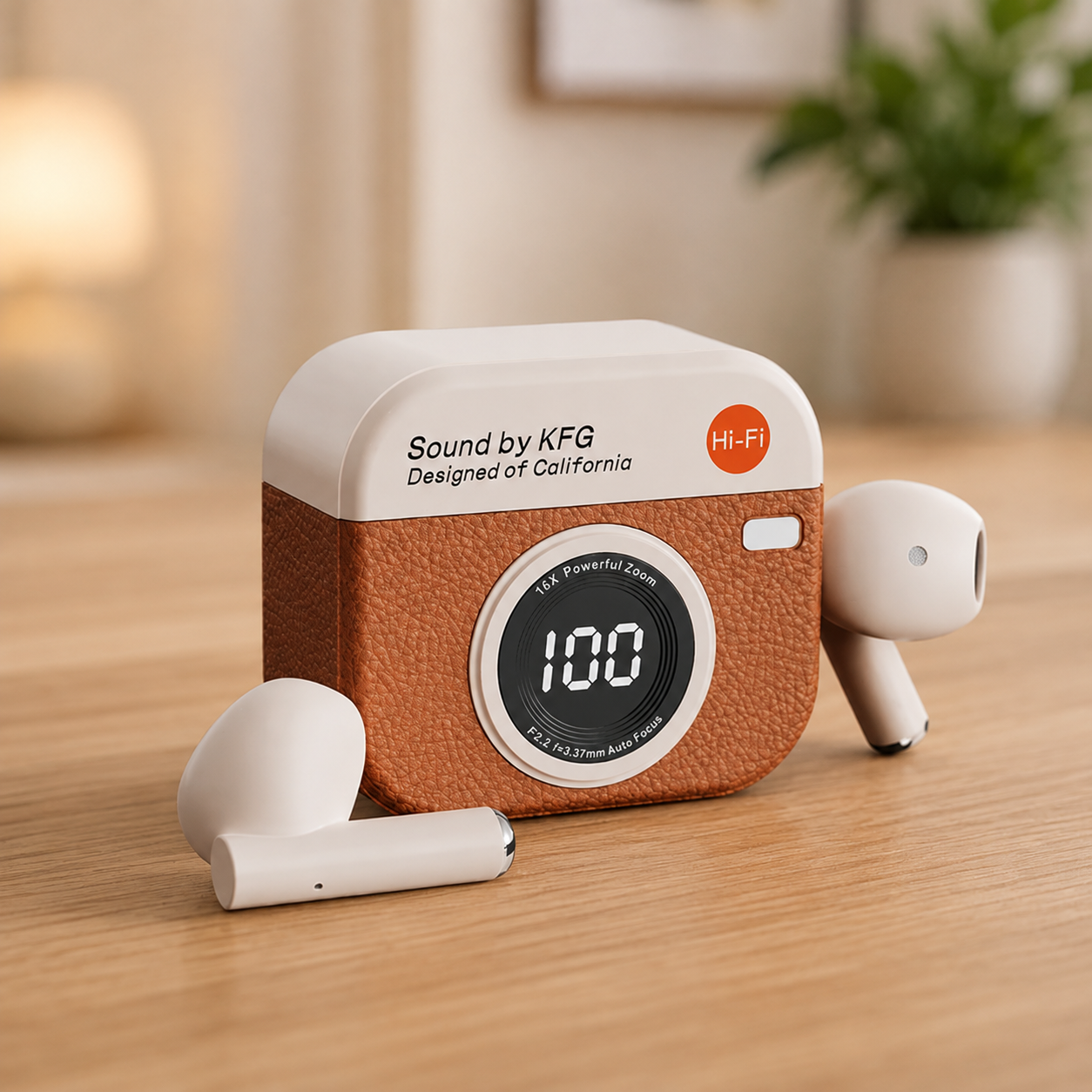 Бездротові навушники Q86 / Компактні навушники з LED дисплеєм